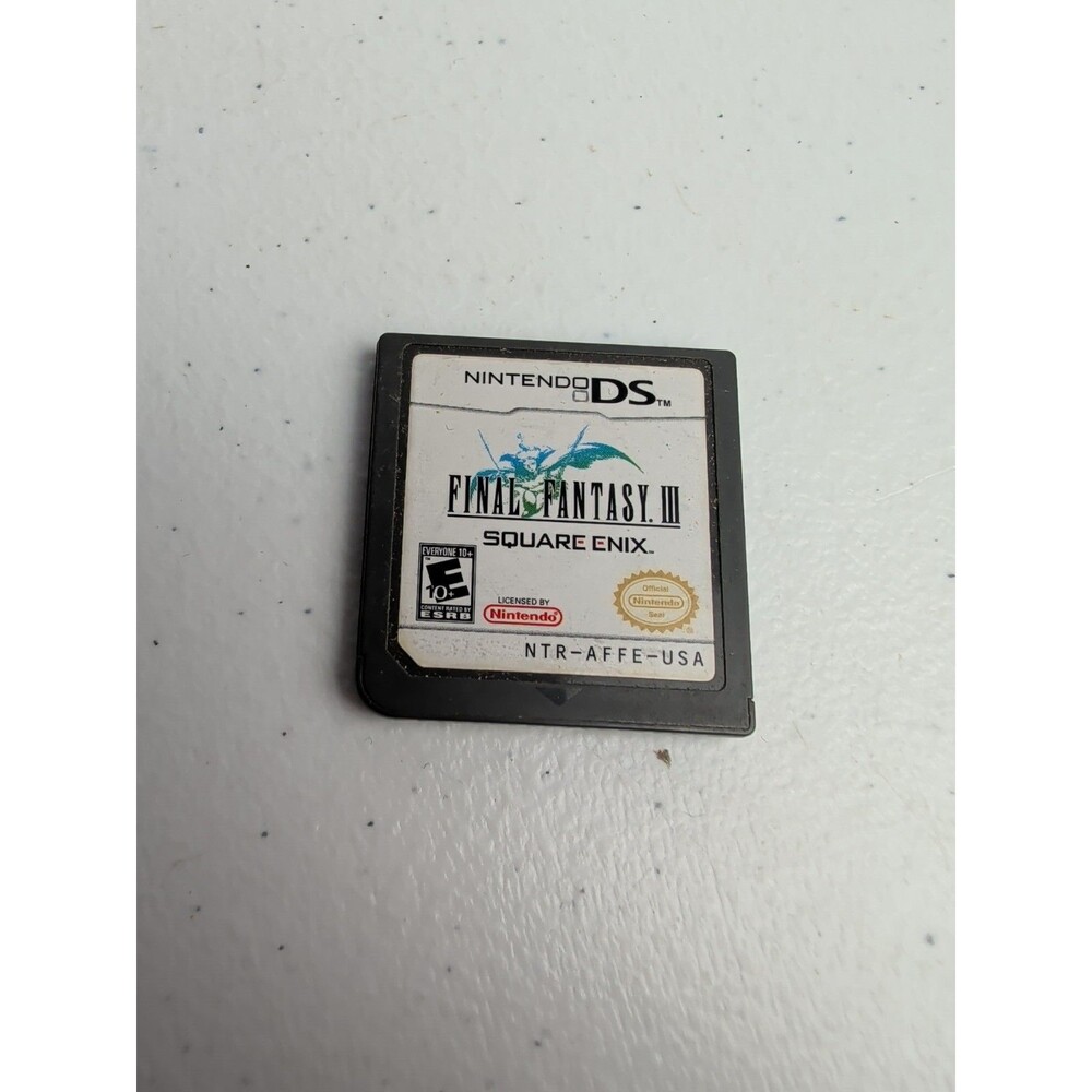 Final Fantasy III 3 (2006) for Nintendo DS Cartridge Only Tested Working
